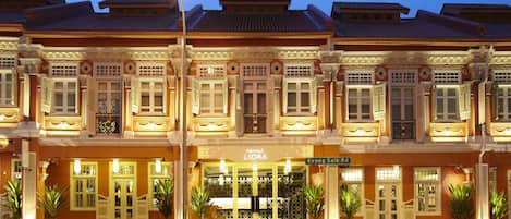 Front of property – evening/night