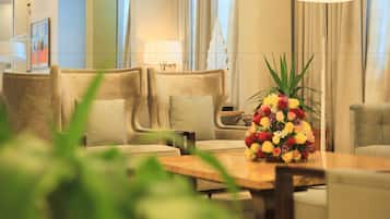 Sitteområde i lobbyen