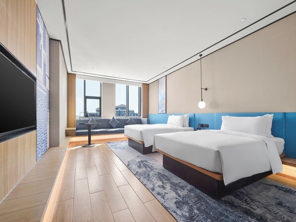 Chambre, 2 lits une place