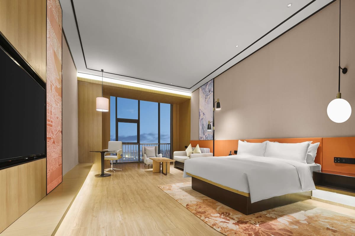LCD TV, heated floors