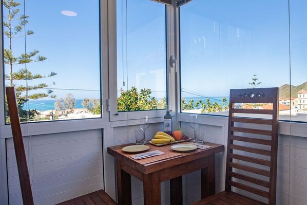 Suite estudio romántica, 1 cama King size | Terraza o patio