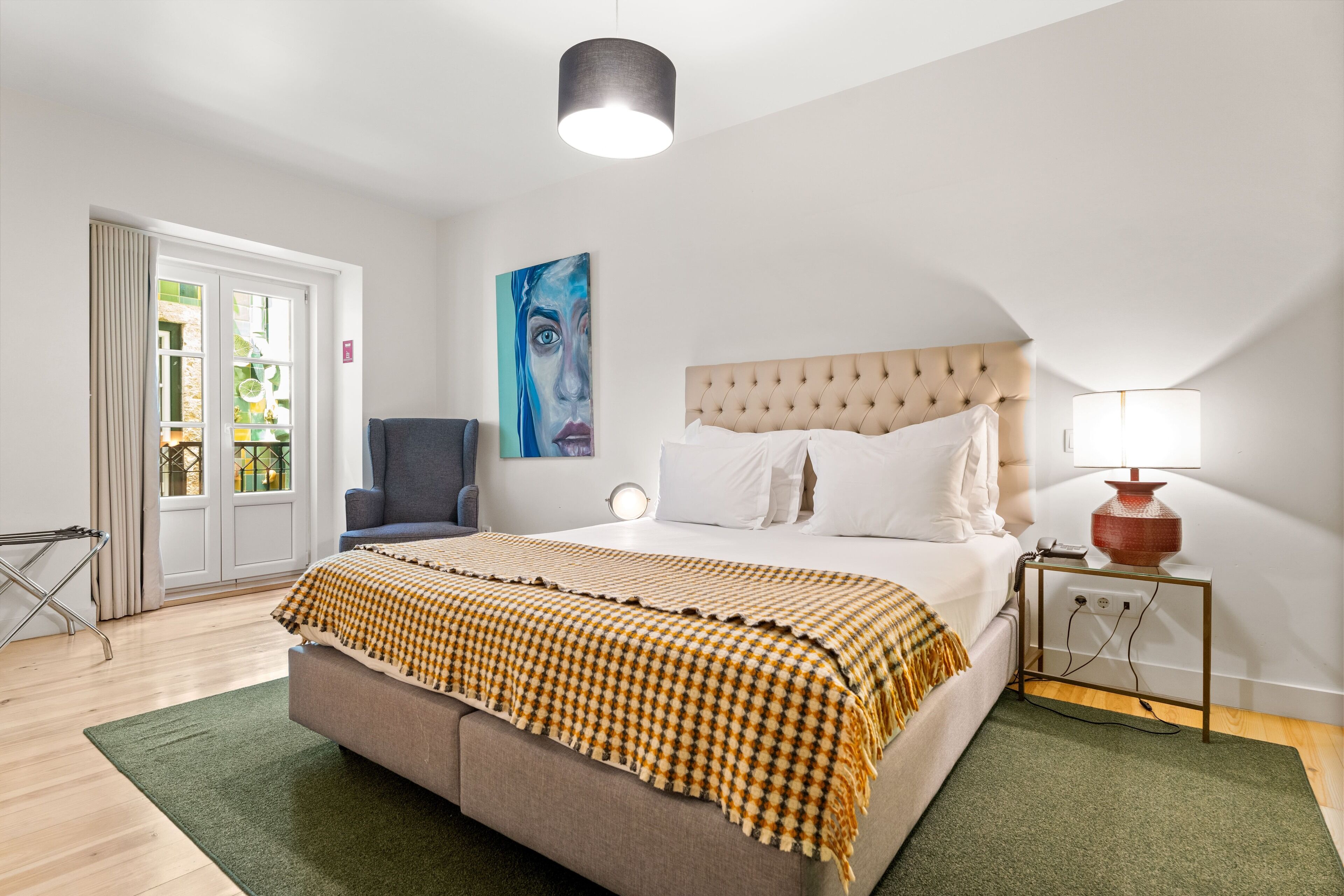 family room with interior view | 1 bedroom, hypo-allergenic bedding, minibar, in-room safe