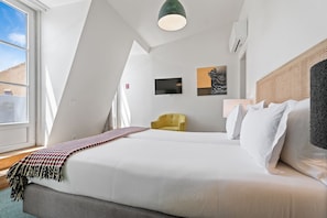 1 chambre, literie hypoallergénique, minibar