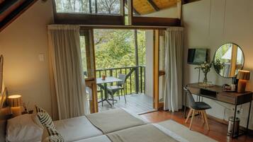 Desk, free WiFi, bed sheets
