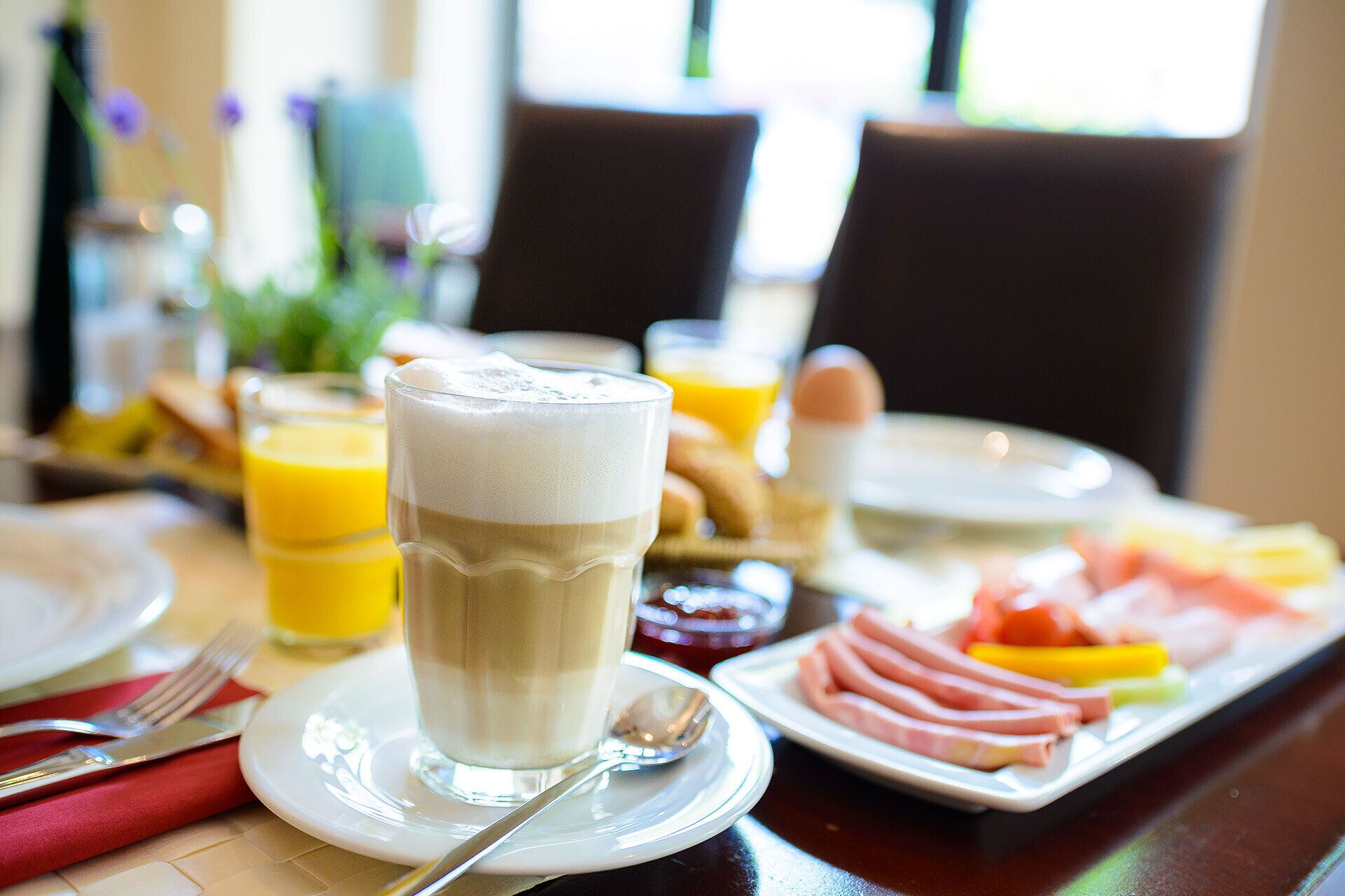 daily buffet breakfast (eur 15 per person)