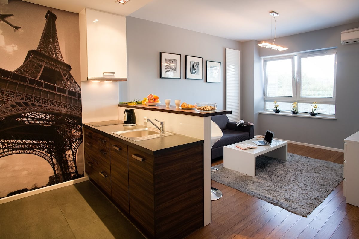Apartment (for 4) | Private kitchenette | Full-sized fridge, microwave, stovetop, dishwasher