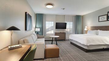Studio Suite, 1 Tempat Tidur King, dapur | 1 kamar tidur, seprai premium, dan bantalan ekstra lembut