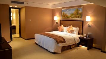 Minibar, caja de seguridad en la habitación y escritorio