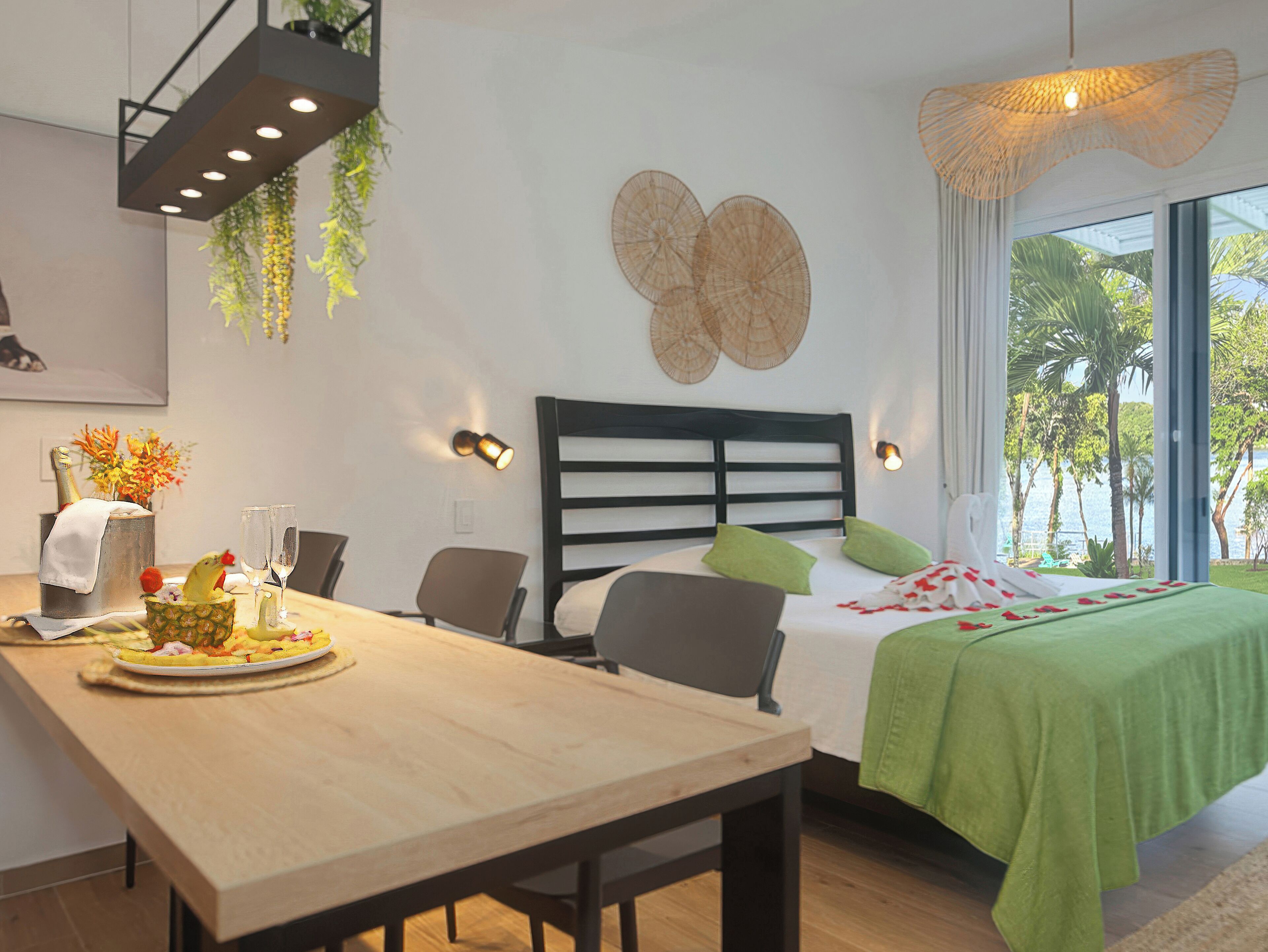 bungalow, 1 king bed with sofa bed, sea facing | 1 bedroom, in-room safe, desk, laptop workspace