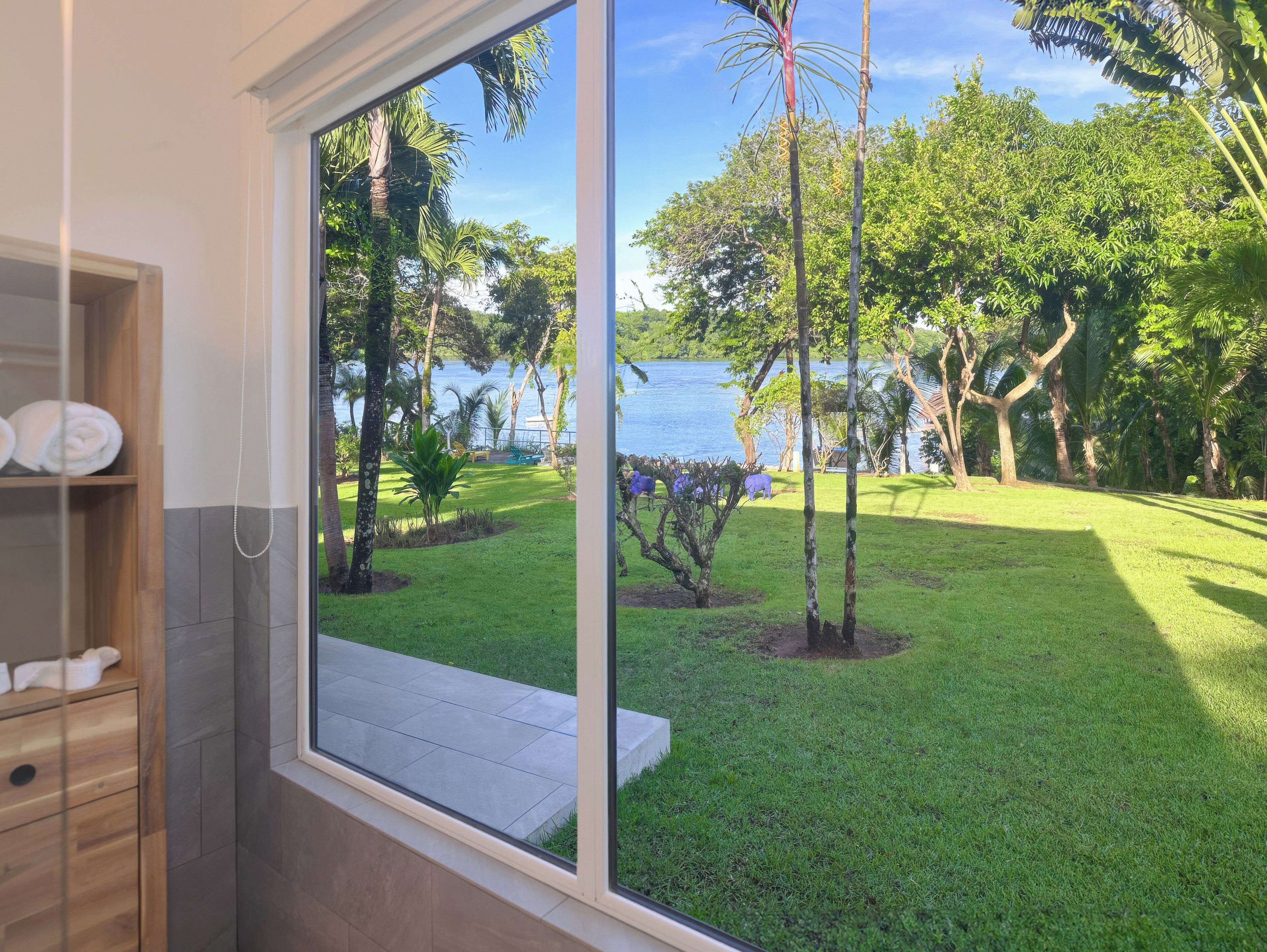 bungalow, 1 king bed with sofa bed, sea facing | bathroom | free toiletries, hair dryer, towels, soap