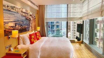 Chambre Prestige, 1 très grand lit, accessible aux personnes à mobilité réduite