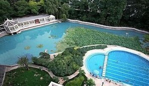 Indoor pool, outdoor pool