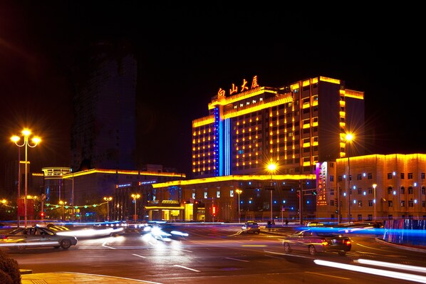 Front of property – evening/night