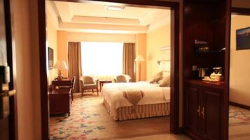 Minibar, in-room safe, desk, blackout curtains