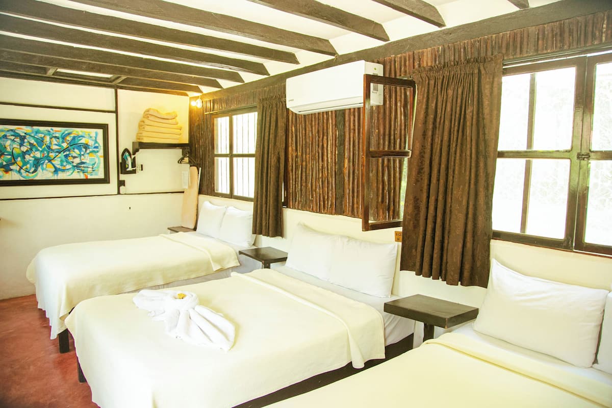 Family Room, Multiple Beds, Private Bathroom | Iron/ironing board, free WiFi, bed sheets