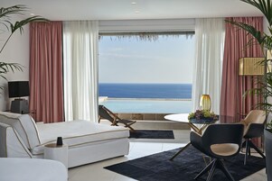 Suite, Private Pool, sea View (LOVER’S) | Premium bedding, pillowtop beds, in-room safe, individually decorated