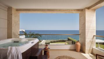 Royal Suite with Jacuzzi on balcony, Sea Front | View from room