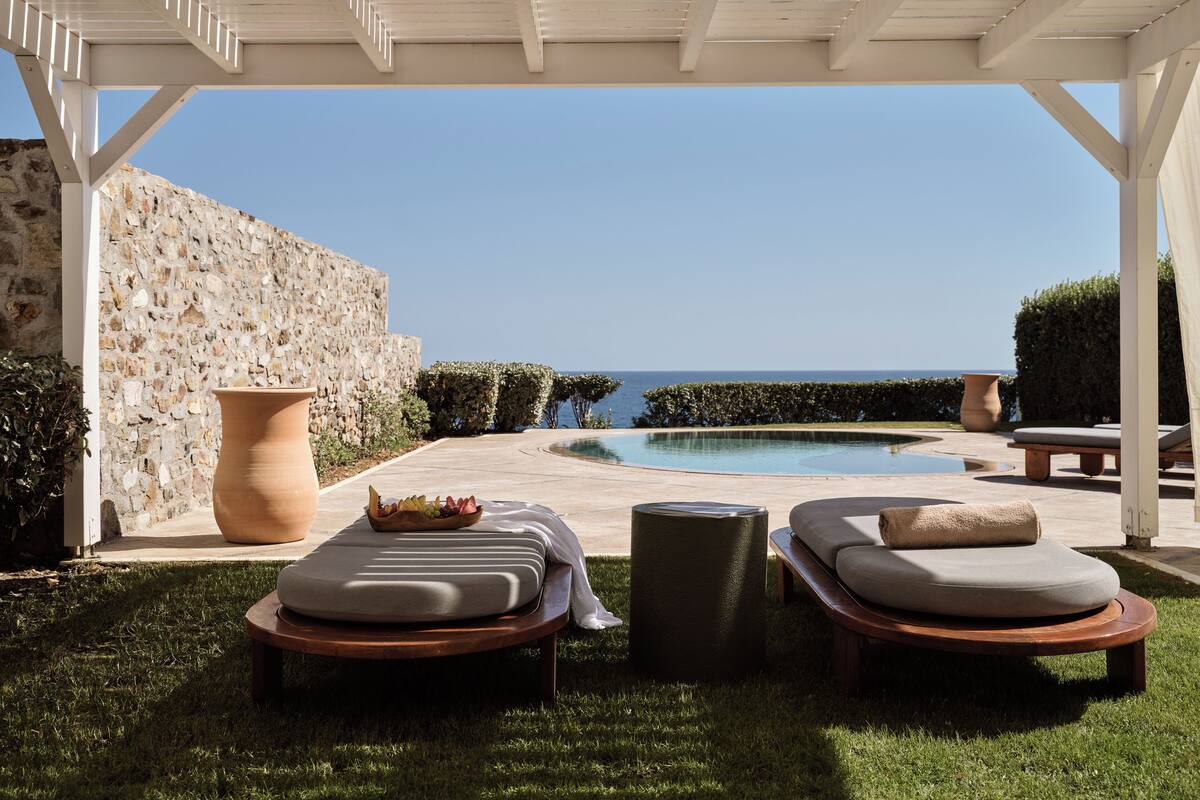 Royal Suite, Private Pool, Sea Front | 露台