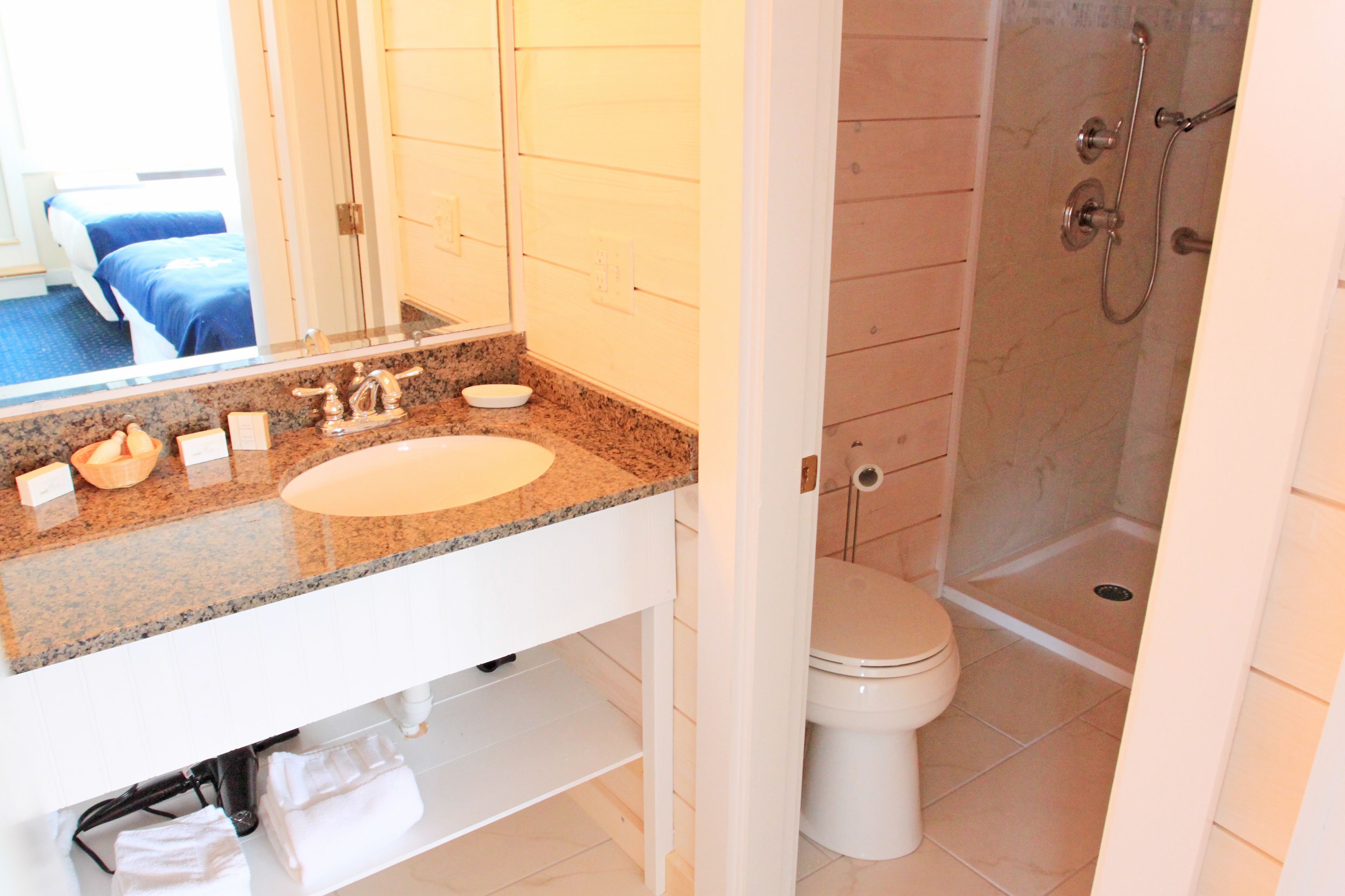 triple queen suite overlooking whale park | 1 bedroom, laptop workspace, iron/ironing board, free wifi