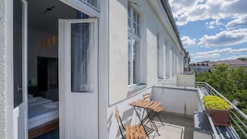 Familien-Dreibettzimmer | Blick vom Balkon