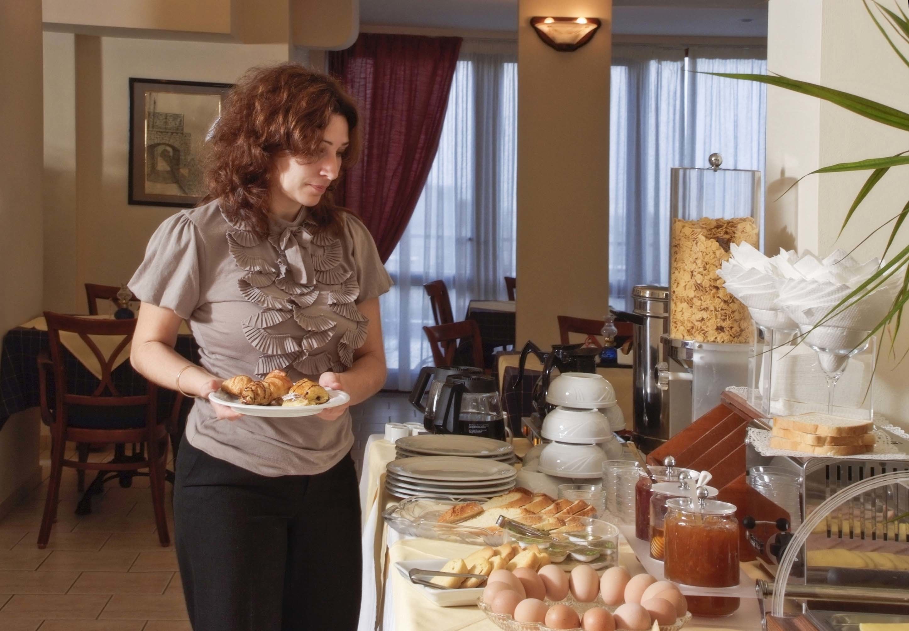 daily buffet breakfast (eur 8 per person)