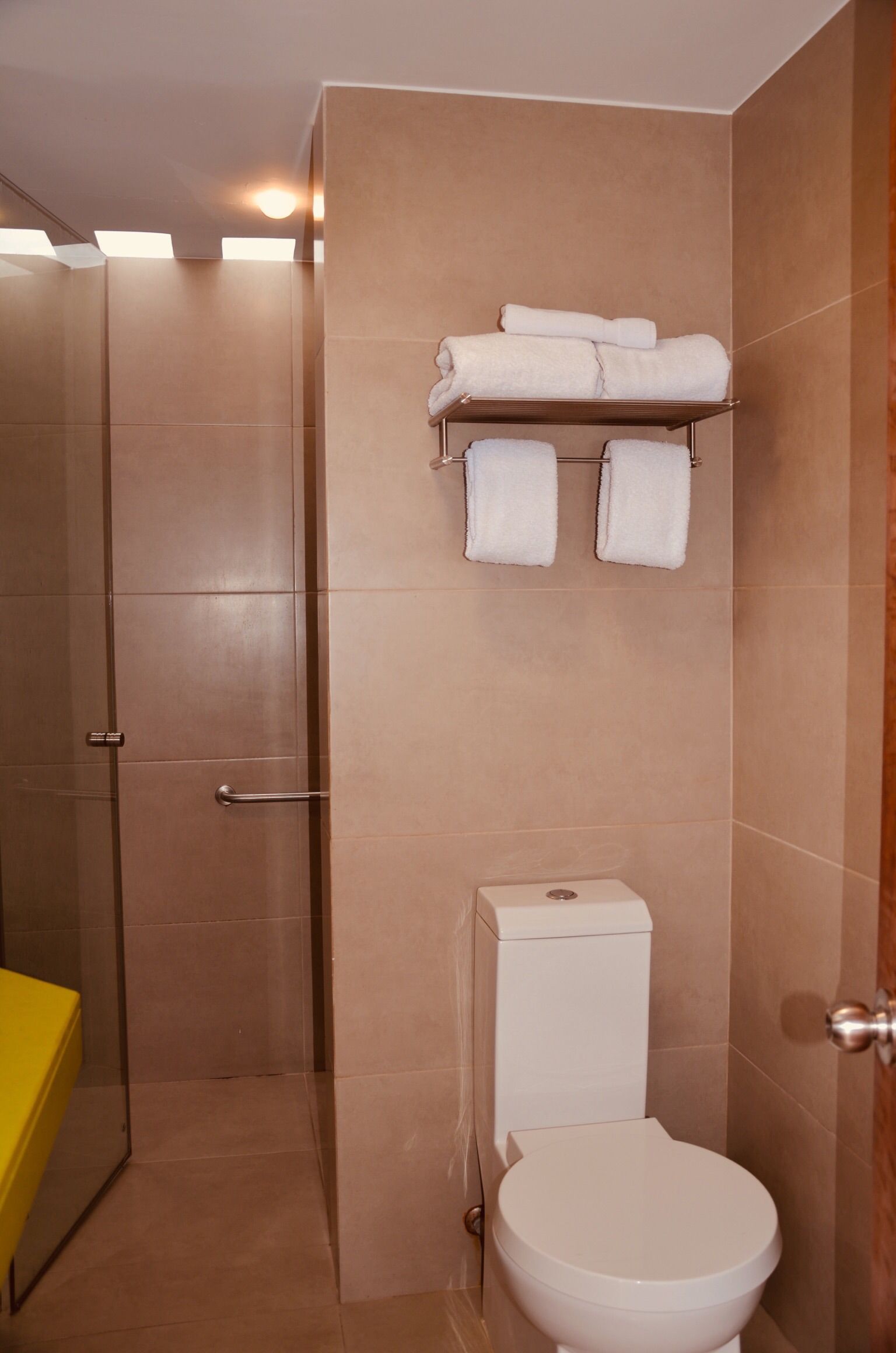 duplex | bathroom | shower, rainfall showerhead, free toiletries, hair dryer