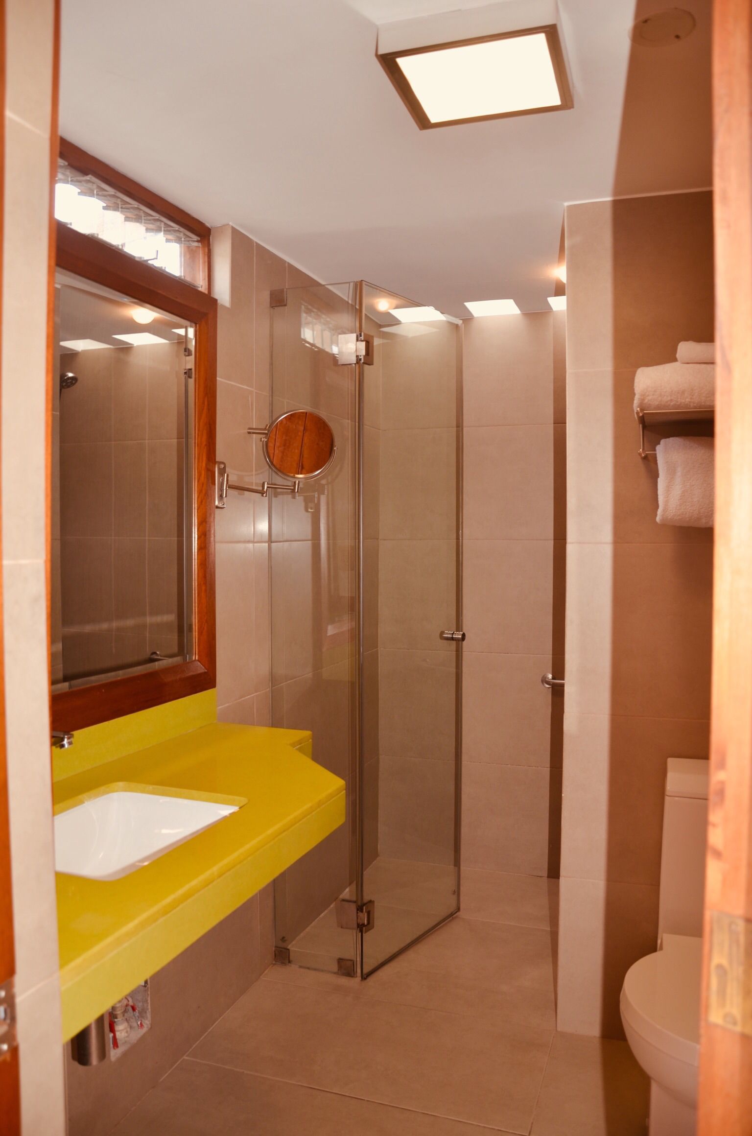 duplex | bathroom | shower, rainfall showerhead, free toiletries, hair dryer