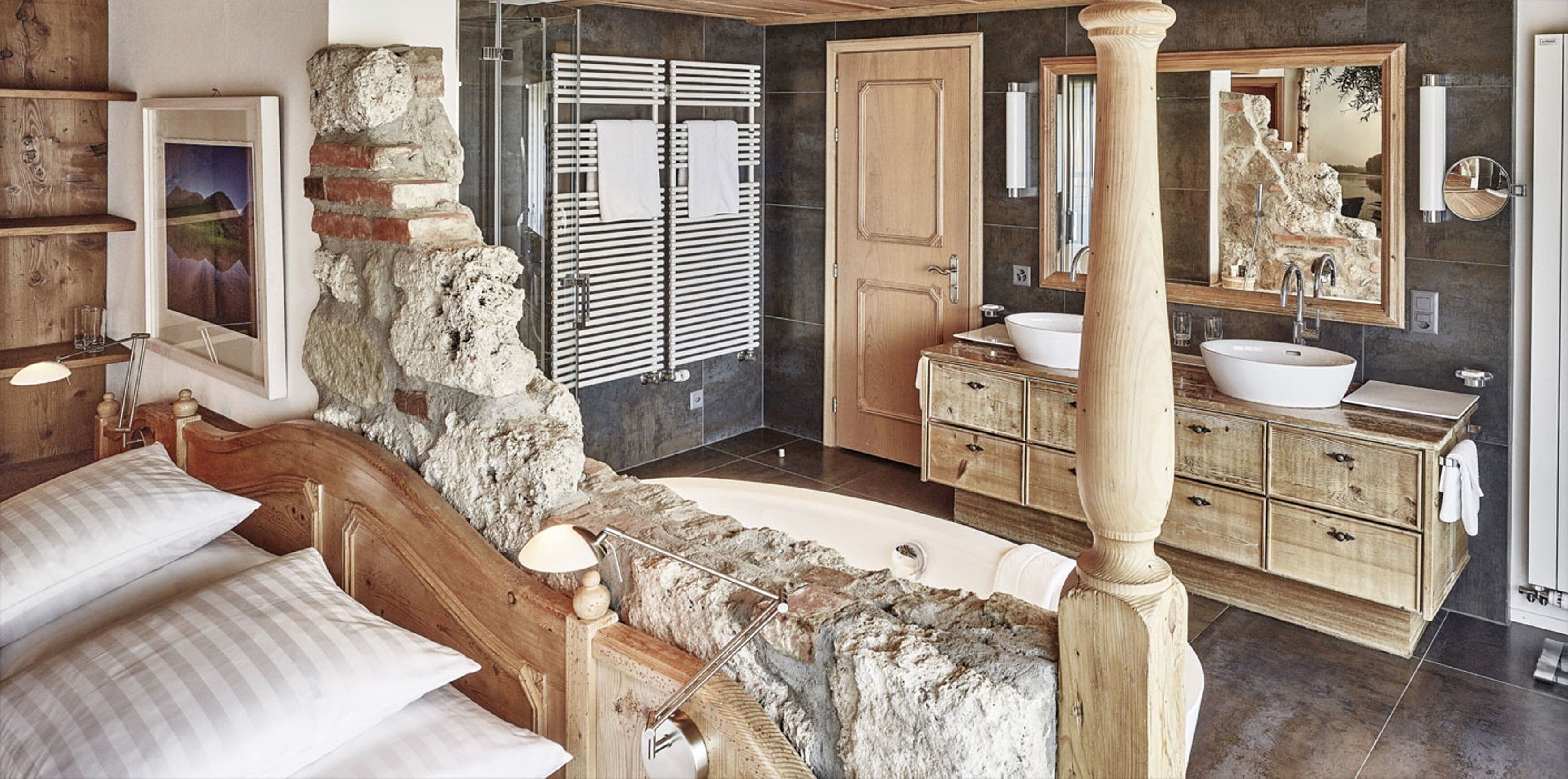 Deluxe Suite, Balcony, Mountain View | Hypo-allergenic bedding available, down comforters, in-room safe, desk