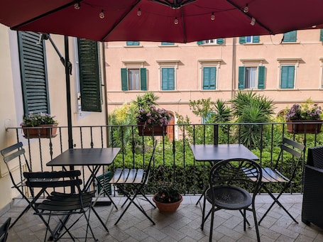 Terraza o patio. Hotel Soggiorno Athena