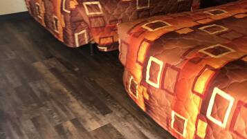 Standard Room, 2 Double Beds, Non Smoking | Desk, iron/ironing board, free WiFi, bed sheets