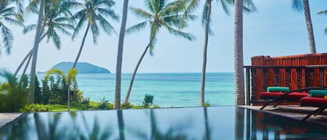 Sea View Pool Villa | 1 bedroom, minibar, in-room safe, individually decorated