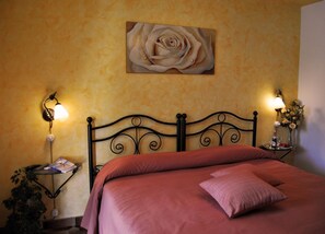 Down duvets, minibar, desk, cots/infant beds