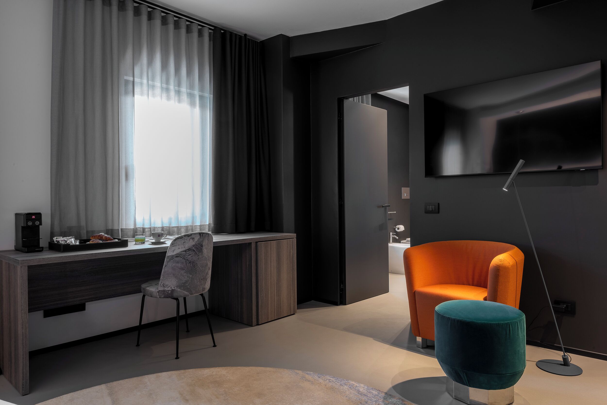 deluxe suite | premium bedding, down duvets, memory-foam beds, minibar