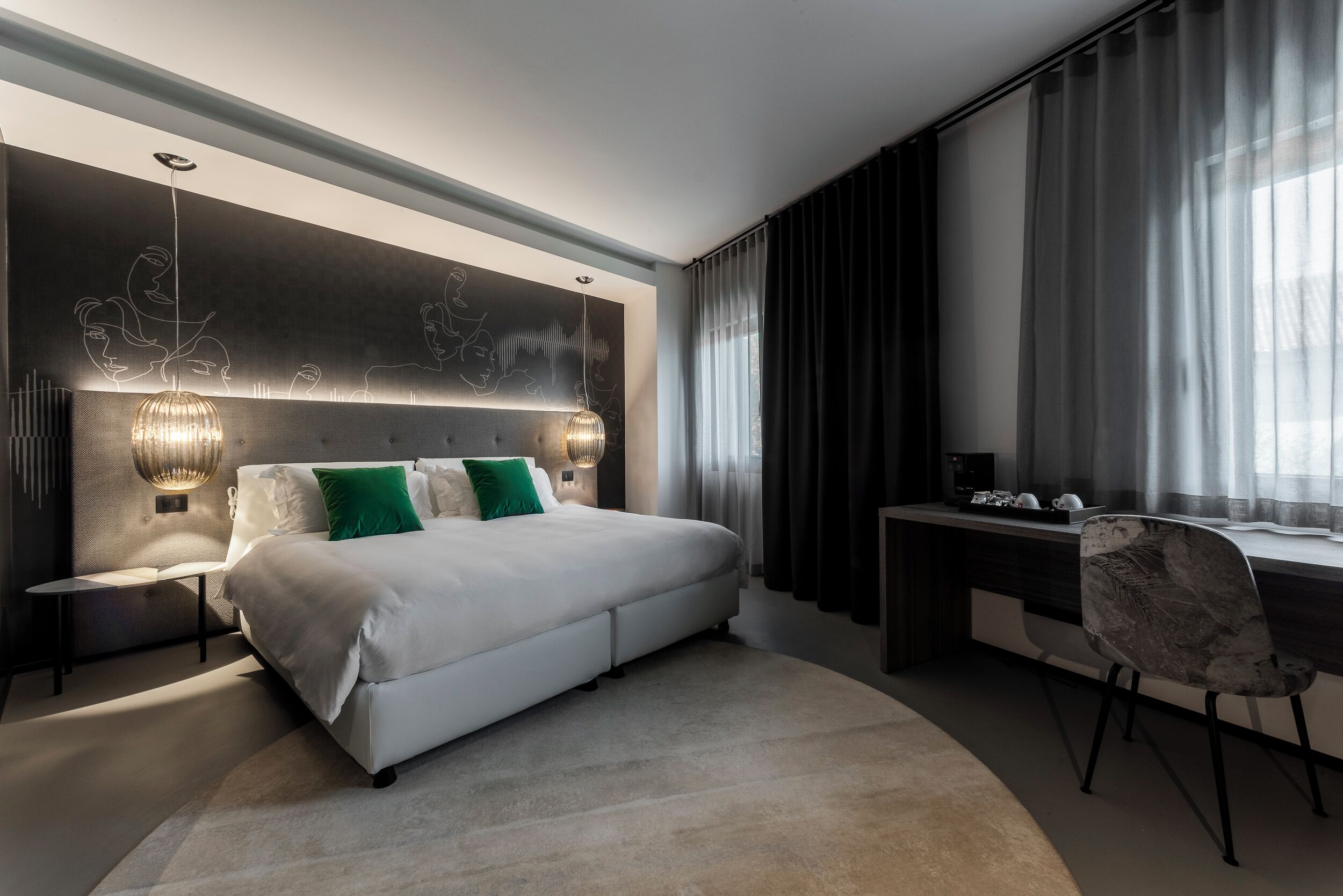 deluxe suite | premium bedding, down duvets, memory-foam beds, minibar