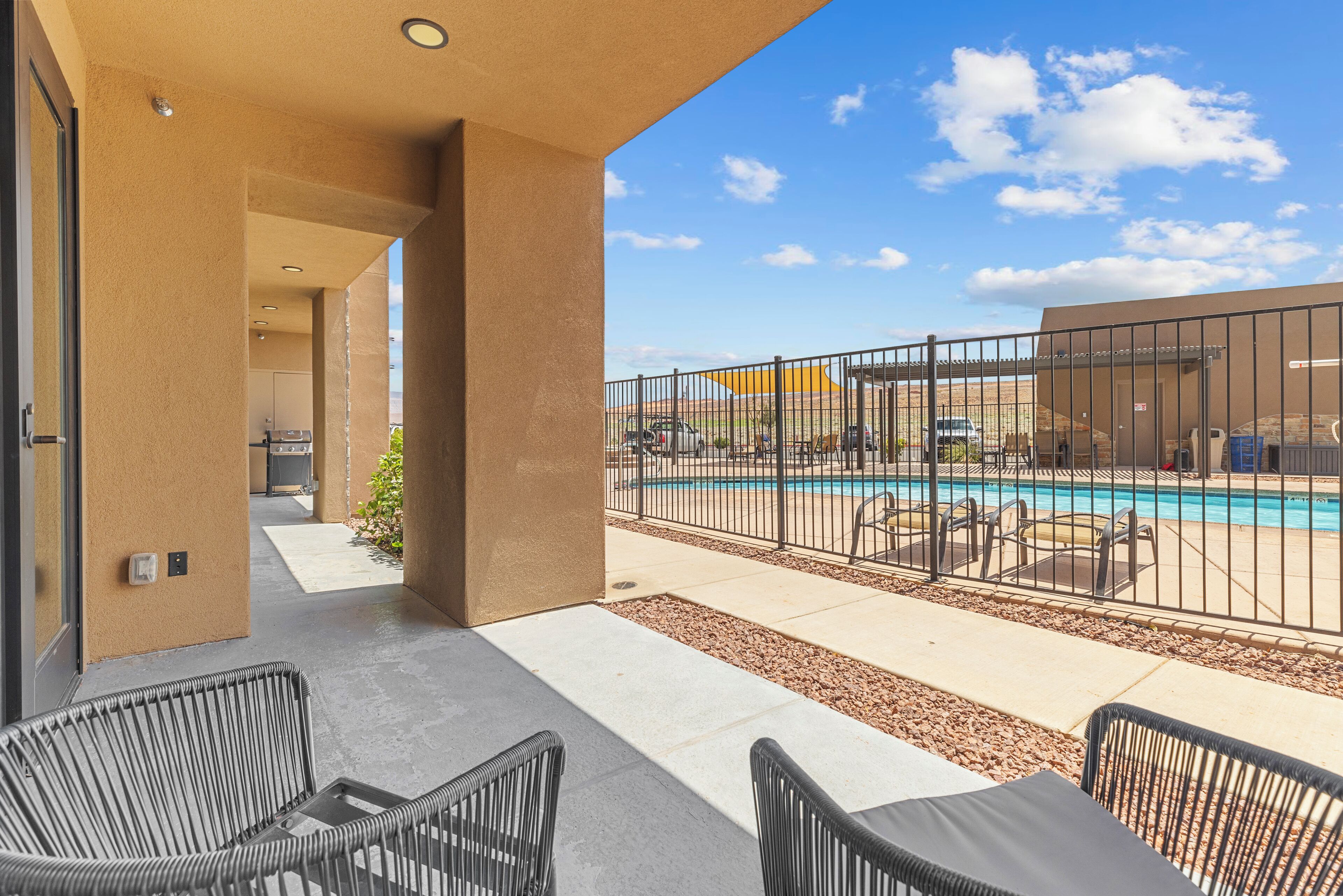 two bedroom king condo | terrace/patio