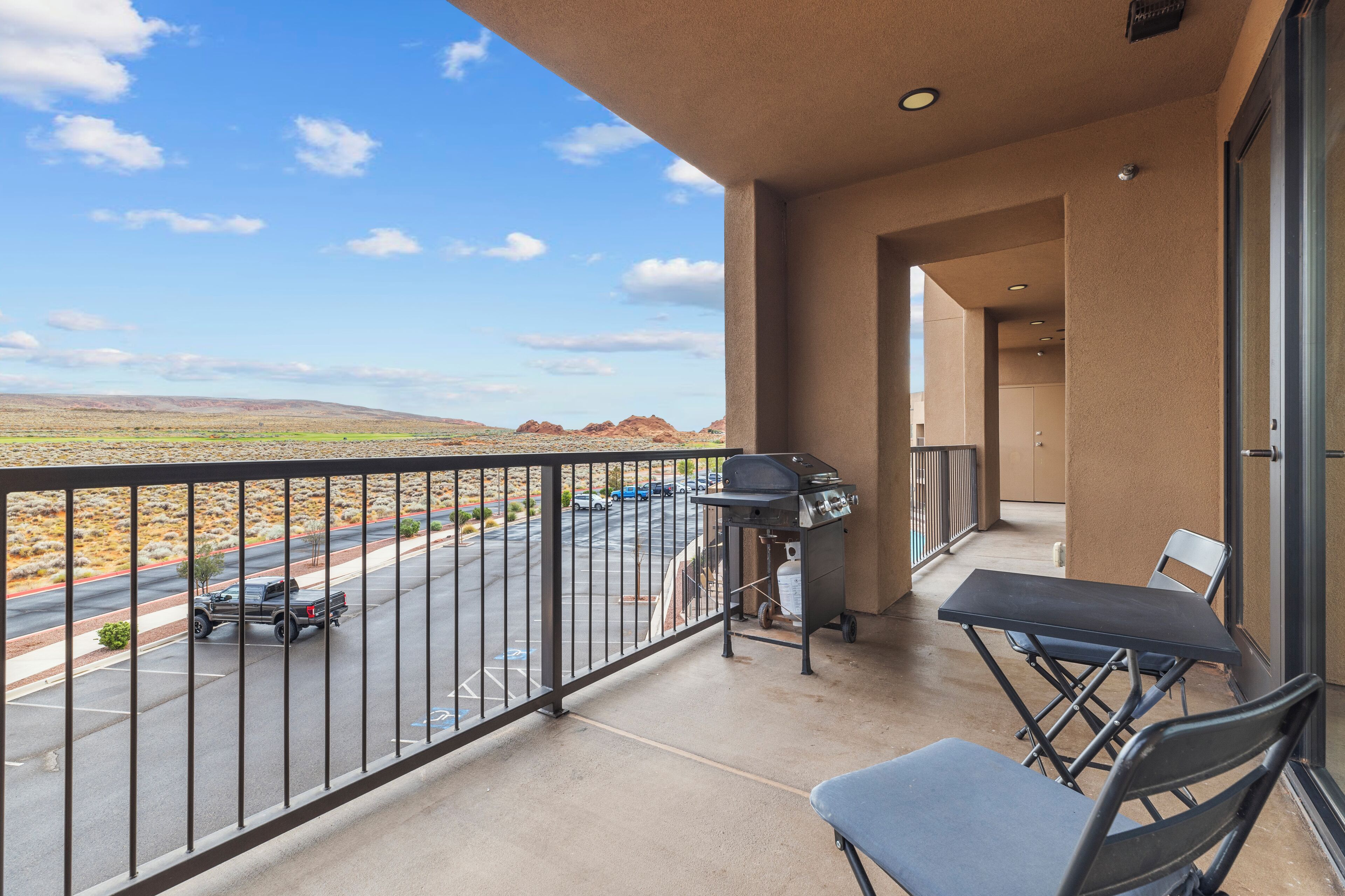 two bedroom deluxe condo | terrace/patio