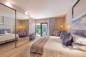 Ropa de cama de alta calidad y minibar