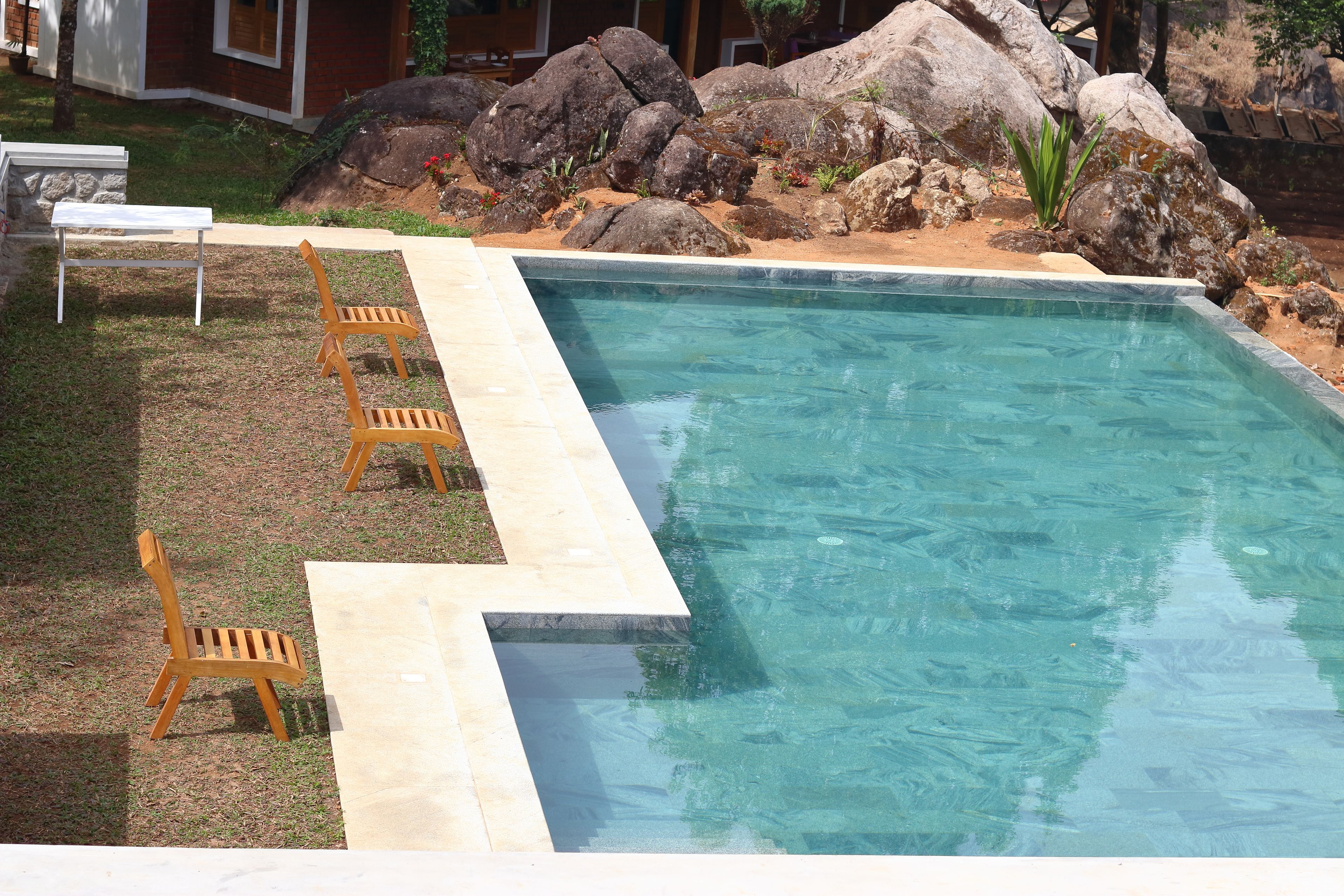 indoor pool, outdoor pool, pool loungers