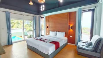 2 bedroom Suite with Pool Villa | Premium bedding, individually furnished, desk, laptop workspace