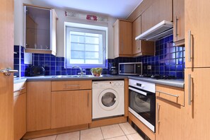 Microwave, dishwasher, coffee/tea maker