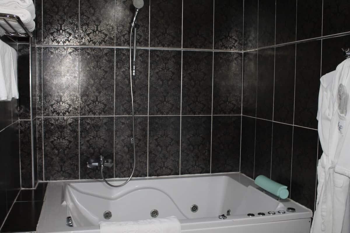 free toiletries, hair dryer, towels