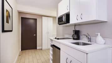 Down duvets, desk, blackout curtains, iron/ironing board