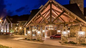 Front of property – evening/night