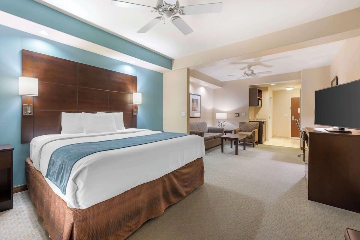 Meja, ruang kerja komputer riba, seterika/papan seterika, Wi-fi percuma 