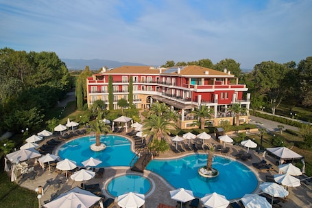 Outdoor pool, pool umbrellas, pool loungers. Mediterranean Princess - Adults Only