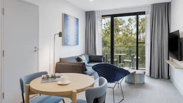 55-inch flat-screen TV with digital channels, TV