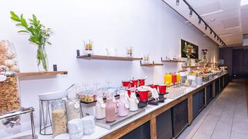 Free daily buffet breakfast
