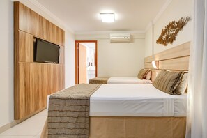 Quarto luxo | Roupas de cama premium, frigobar, cofres nos quartos, escrivaninha