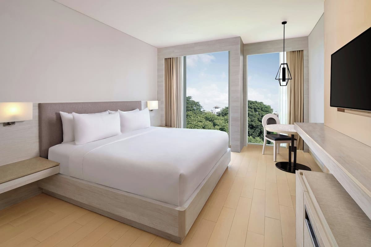 1 habitación y ropa de cama de alta calidad