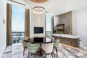 Club Suite, 1 Bedroom | Private kitchen | Fridge, coffee/tea maker, electric kettle